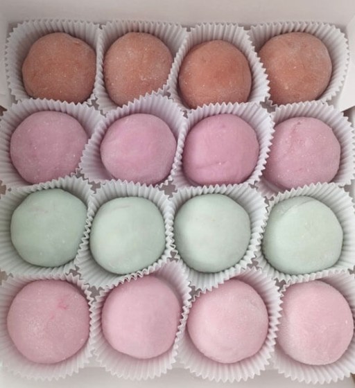 mochi con harina de arroz normal